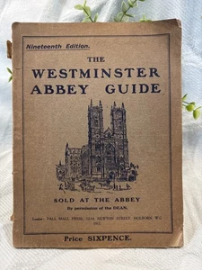Antik 1911 Westminster Abbey Guide Book 19th Ed Illustrated London History - Bild 1 von 13