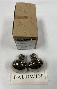 Baldwin 5000.055.MR  Knob X Less Rose - PVD Polished Nickel (ONE PAIR) - Picture 1 of 5