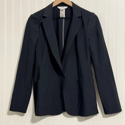 Blazer BR Sport Banana Republic LUXE ESCULPT 8 Negro Elástico Viaje Sin Arrugas Foto 1 de 4