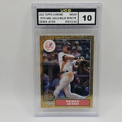 2022 Topps '87 Topps Silver Pack Chrome Series 2 #T87C264 Derek Jeter ~ Yankees - Image 1 of 2