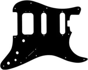 WD Custom Pickguard For Fender American Elite Stratocaster HSS #03 Black/Whit... - Picture 1 of 1