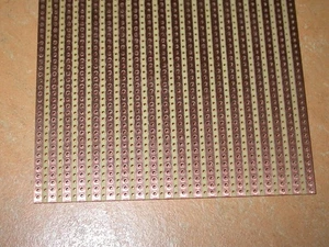 Lochrasterplatine Streifenraster Experementierplatine 100x160mm Hartpapier L#012 - Bild 1 von 4