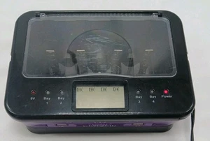 Charge It Battery Charger Station Pro Model 08769 Purple USB Ports Tested Works  - Picture 1 of 6