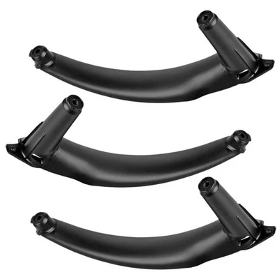 Set of 3 Pcs Inner Door Handle Pull Trim Cover Black For BMW X5 E70 2007~2013 AU - image 1 of 4