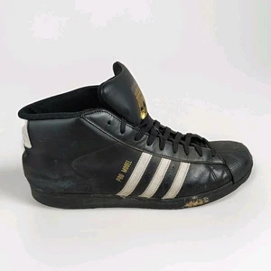MUY USADO - Adidas PRO MODEL Zapatos Para Hombre Negros TALLA 14 - B39368 Zapatillas altas - Imagen 1 de 9