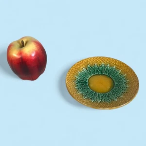 Antico piattino maiolica modello ananas - Foto 1 di 3