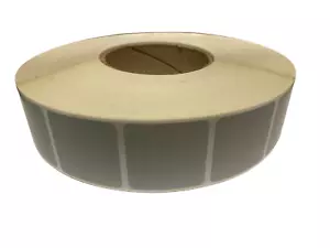 Gray labels 1.5" x 1.5" - 64,000 labels per case - Picture 1 of 2