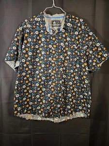 Rugby University Men's Floral Button Down XXXL 3XL Hawaiian Casual Shirt - Picture 1 of 5