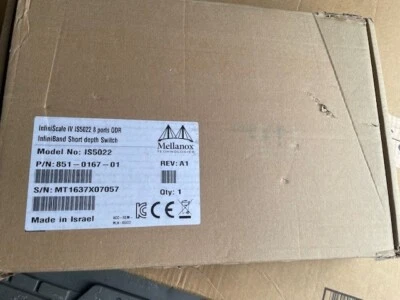 NEW Mellanox IS5022 851-0167-01 InfiniBand 8-Port 40Gb/s Switch - Image 1 of 4