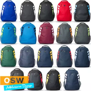 TASMAN 600D SPORTS WORK/SCHOOL/GYM/TRAINING BACKPACK BAG - 19 COLOURS AVAILABLE - Picture 1 of 20