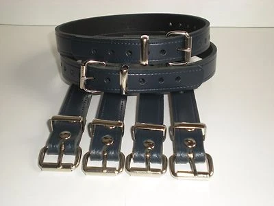 BEAU MONDE DOLLS PRAM COACH BUILT VINTAGE PRAM REAL LEATHER SUSPENSION STRAPS IN 7 COLOURS