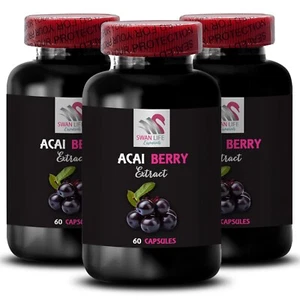 Daily focus - ACAI BERRY EXTRACT - Power balance 3 Bottles 180 Capsules - Picture 1 of 7