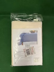 Vintage JCPenny Home Coll Tablecloth 60x90 Oblong Eggshell Cotton Blend NOS - Picture 1 of 3