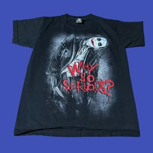 Youth La Mascara de la Obscuridad Joker Clown Why So Serious Black T Shirt - Picture 1 of 6