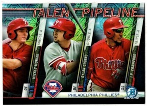2017 BOWMAN CHROME TALENT PIPELINE MOJO REFRACTOR RC - MONIAK, COZENS, CRAWFORD