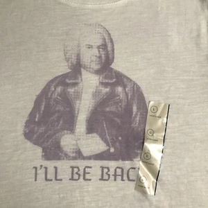 Universal Thread, I’ll Be Bach, grafisches Damen-T-Shirt Größe Large – weiß – neu - Bild 1 von 2