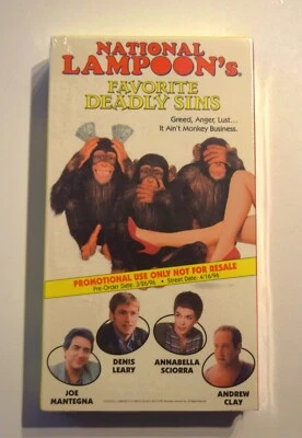 National Lampoon's Favorite Deadly Sins & Mrs Munk - VHS - Screener - Brand New Foto 1 de 4