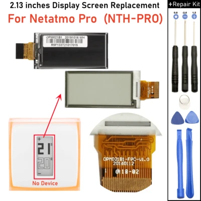 Termostato inteligente para Netatmo Pro NTH-PRO 2,13 pulgadas 122x250 pieza de pantalla LCD Foto 1 de 3