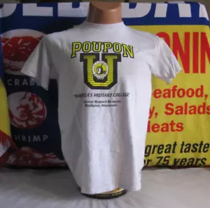 POUPON U National Mustard College Museum T-Shirt Herren Med MIDDLETON WISCONSIN - Bild 1 von 4