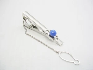 Tie Clip classic Tie Bar with Chain vintage Necktie Accessory Formal Wear - Picture 1 of 3