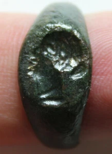 Seltenes Original Ancient Roman Royalty Seal Ring Artefakt intakt Schnitzerei Faustina - Bild 1 von 11
