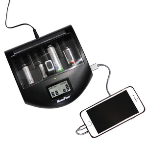 FC999 Mark II Smart Charger Li-ion/Alkaline/NiMh/ AA AAA AAAA C D w/ USB Port - Picture 1 of 13