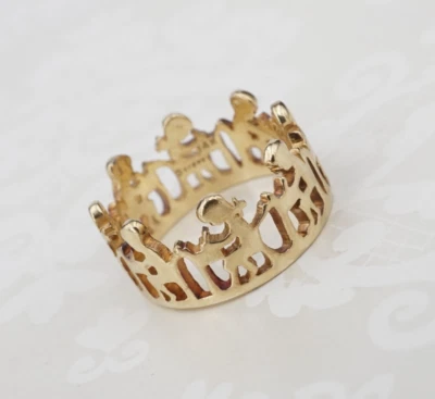 Anillo de Escritorio James Avery Estudiante Banda Oro Amarillo 14k Talla 7 Raro Retirado RG4756 Foto 1 de 3