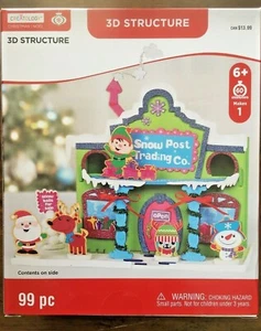 Creatology Christmas Snow Post Trading Co. 3D Structures Crafts 99pc Age 6+ New - Picture 1 of 3