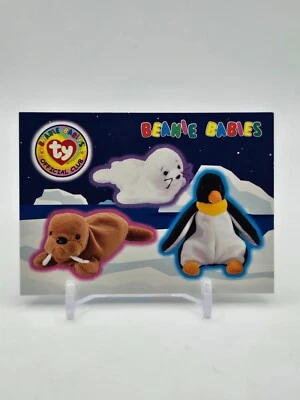 1999 TY Beanie Babies STICKER CARD "Series 3" Tusk, Seamore, Waddle - Image 1 of 2
