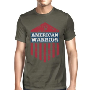 American Warrior Tee Herren dunkelgrau Baumwolle Tee American Flag Shirt - Bild 1 von 4
