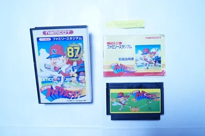 Family Stadium 87 1987 Box Manual Nintendo Famicom NSE Japan Vintage Game - Image 1 of 2