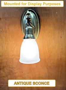 Applique da parete singolo in ottone antico luce cablata - Foto 1 di 14