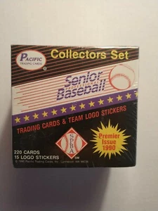 1990 Pacific Senior Professional Baseball Premier Issue Complete 220 Card Set - Picture 1 of 8
