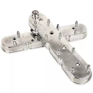 Valve Covers W/ Coil Mounts Aluminum For GM LS LS1 LS2 LS3 5.3 6.0 6.2 Chrome - Picture 1 of 8