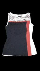 White House Black Market Top Colorblock Sleeveless Bodice Women's 2 (Retail $98) - Picture 1 of 4