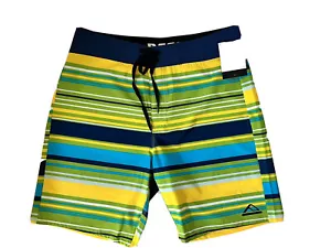 Reef Board Shorts 9" Inseam Lace-Up Trunks Sharpe Sz 31 Men's Swimming Suit NWT - Picture 1 of 7