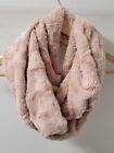 Loft Dusty Pink Faux Fur Infinity Scarf | Warm And Cozy Shoulder Wrap