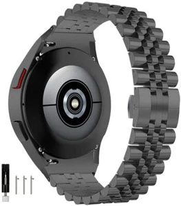 Pulsera de acero inoxidable con correa de metal para reloj Samsung Galaxy cadena de reloj 4/5/6 - Imagen 1 de 61