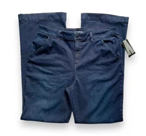 NWT The Limited Flare 70’s Style Boho Dark Wash Jeans Size 16R - Picture 1 of 4