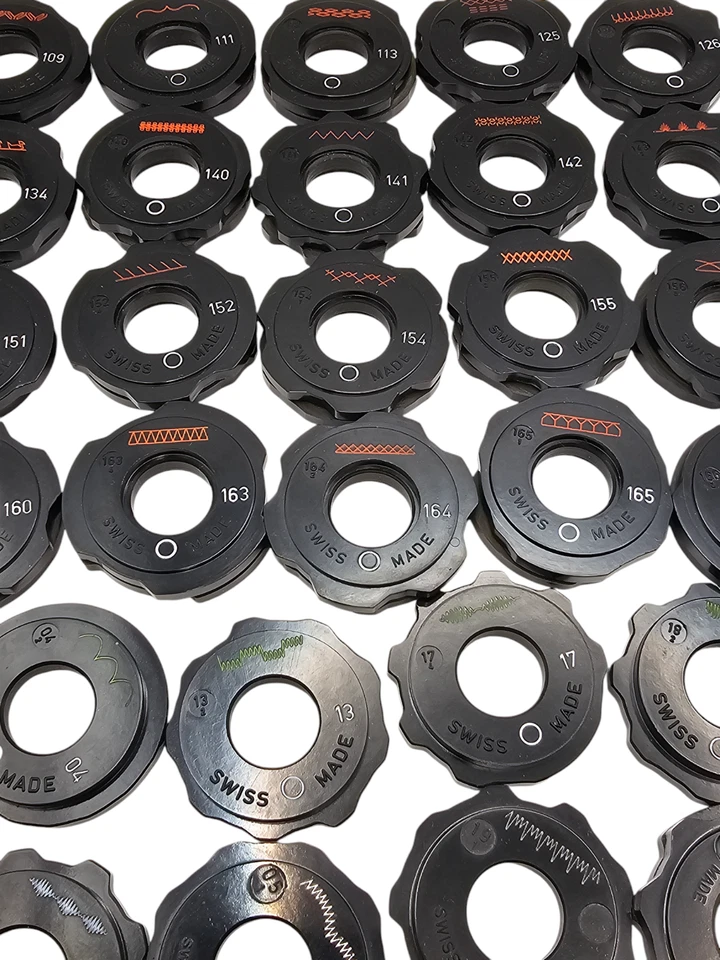 Vintage Elna Disc Sewing Machine Stitch Cams for Elna Supermatic - Swiss Made - - Image 1 of 1