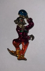 Clown Broach / Pin - Vintage - Happy Clown - Picture 1 of 7