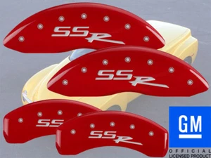 2002-2005 Chevy Trailblazer Front Rear "SSR" Red MGP Brake Disc Caliper Covers - Bild 1 von 10