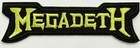 MEGADETH PATCH Iron On metal metallica anthrax slayer judas priest pantera dio