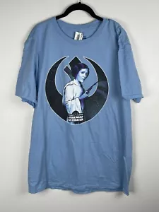 STAR WARS OFFICIAL CELEBRATION 2019 CHICAGO LEIA BADGE ART T-SHIRT SZ LARGE NEW - Picture 1 of 4