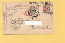 6175) intero postale Floreale 10c '03 1904 Palermo x Germania