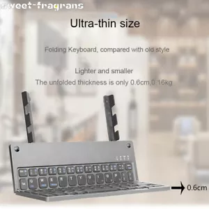 Mini Bluetooth Harmonica-style Foldable Travel Keyboard for Windows Android IOS - Picture 1 of 11
