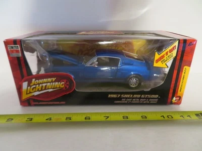 Johnny Lightning R22 Muscle Cars 1967 Shelby GT500 Blue 1:24 Scale 2007 MIB - Image 1 of 4