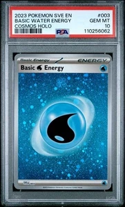 PSA 10 WATER ENERGY 003 - SCARLET & VIOLET 151 MEW EN COSMOS HOLO - GEM MINT - Picture 1 of 2