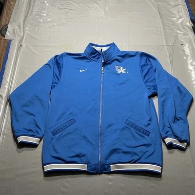 Chaqueta De Colección Nike Team Kentucky Wildcats Juvenil L (16/18) Azul Cremallera Completa Pista Y2K Foto 1 de 4