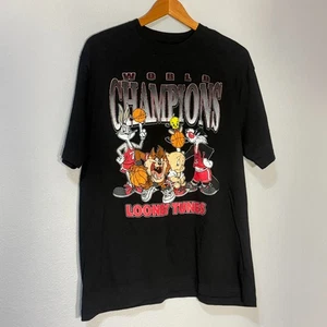 Looney Tunes "World Champions" Graphic Tee - Classic 90s Style Herren L Neu ohne Etikett - Bild 1 von 4